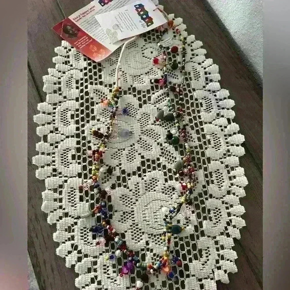 Handmade Beaded Necklace approximately 18” long. Never worn - Picture 2 of 5